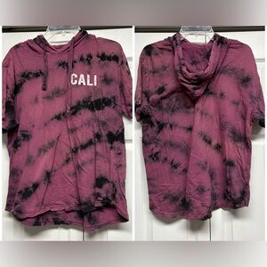 Tie-Dye Hoodie with CALI Print